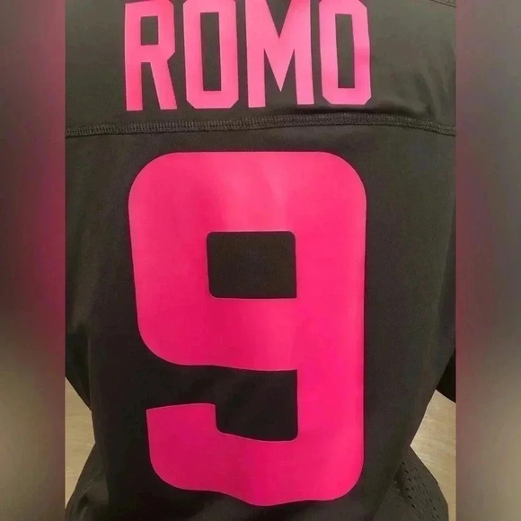 NFL TEAM APPAREL “Tony Romo”Breast Cancer Awareness Fashion Jersey - Picture 8 of 13